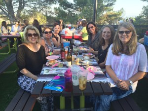 We landed a spot for our picnic dinner at the very top section.  It was the last of the tables available at we enjoyed an amazing view. 