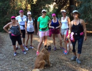 Taking a break in the shade of the redwoods. The trees were planted in 1975 as part of a bank promotion where new account openers got a small redwood tree. The extras from the campaign were donated to the park for its opening celebration.