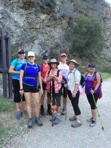 Ready to go...bright and early on what was to be a very hot day. 