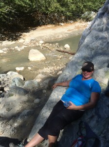 Taking a break by the river. 