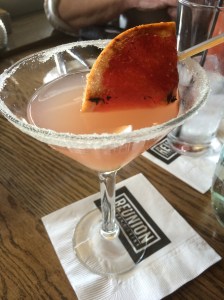 The amazing bruleed grapefruit (oh and a delicious martini) 