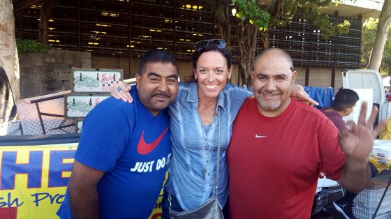 Wendy can always make new friends. :). This time the green grocers!